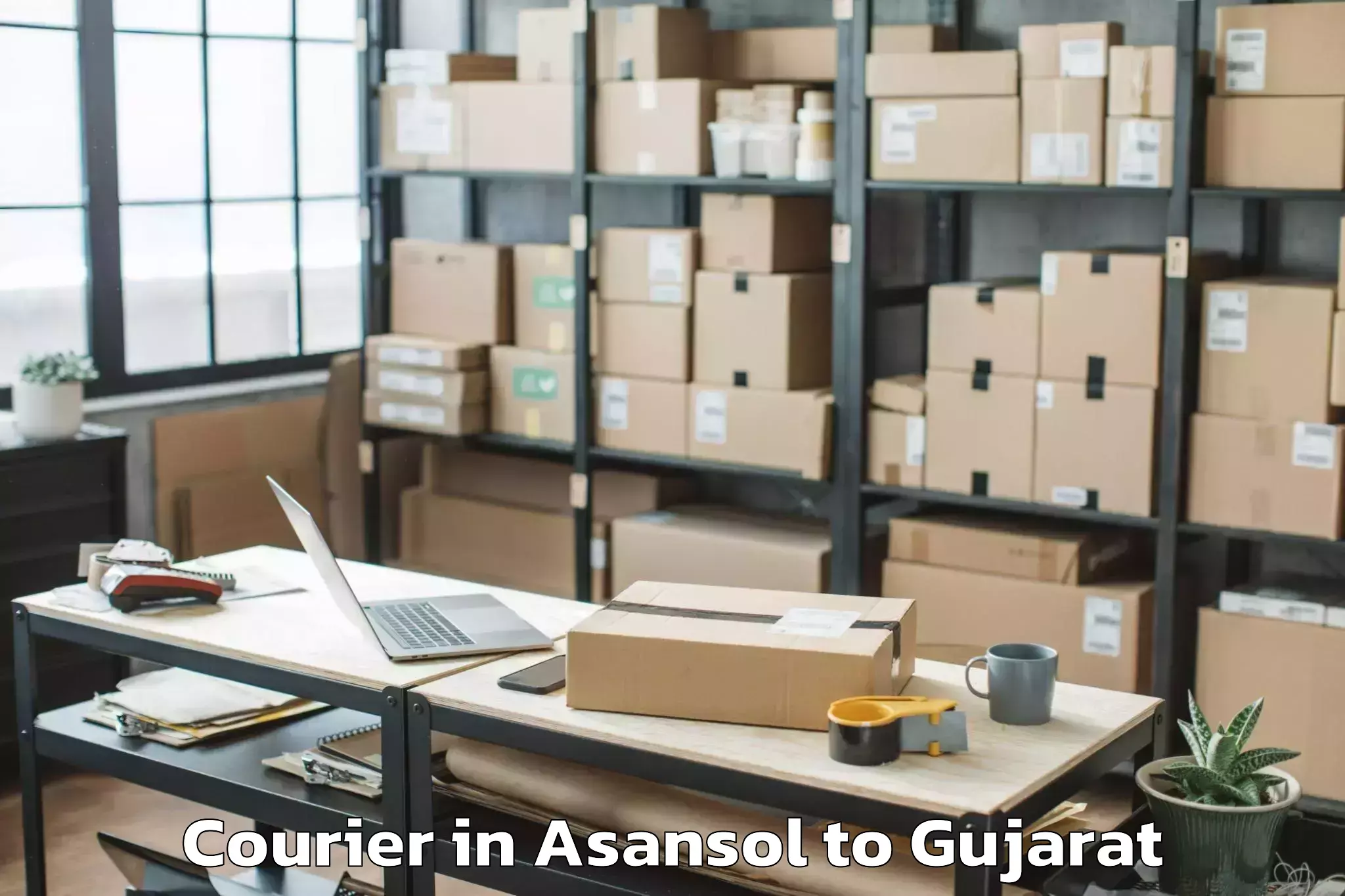 Expert Asansol to Crystal Mall Rajkot Courier